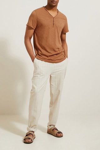 T-shirt en coton biologique - Camel