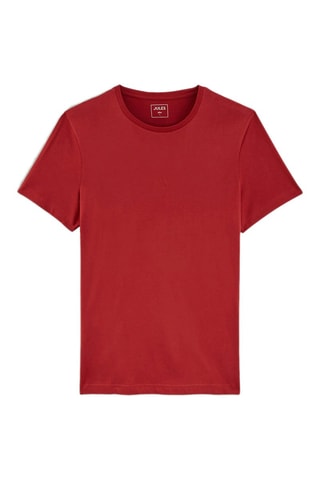 T-shirt slim en coton biologique - Bordeaux