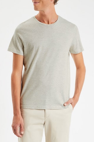 T-shirt regular - Écru chiné