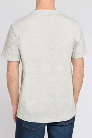 T-shirt en coton biologique - Gris clair chiné