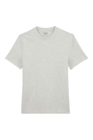 T-shirt en coton biologique - Gris clair chiné