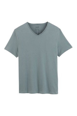 T-shirt slim en coton biologique - Bleu clair