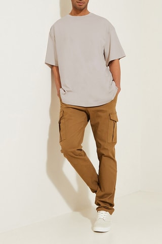 T-shirt oversize en coton biologique - Beige
