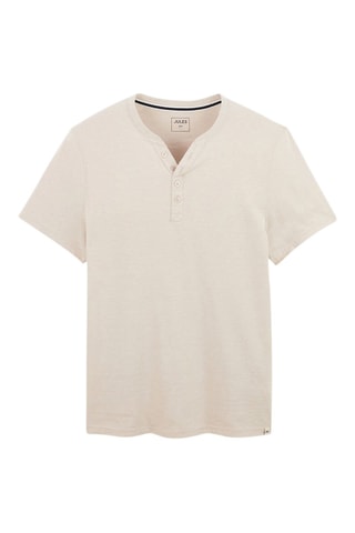 T-shirt slim en coton biologique - Beige