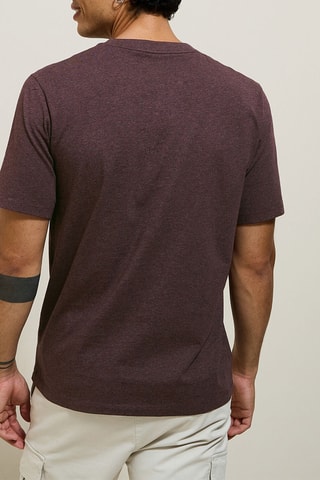T-shirt regular - Violet chiné