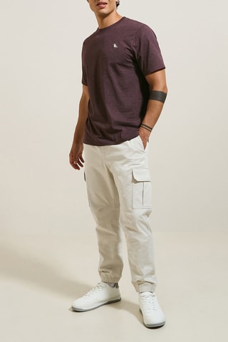 T-shirt regular - Violet chiné