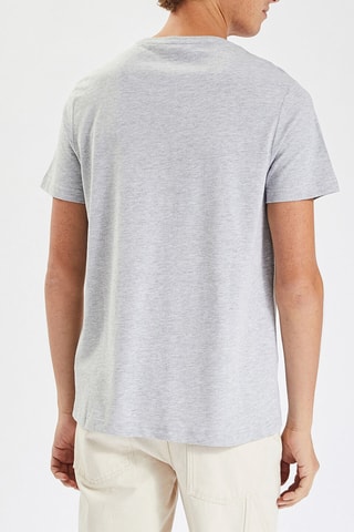 T-shirt regular - Gris chiné