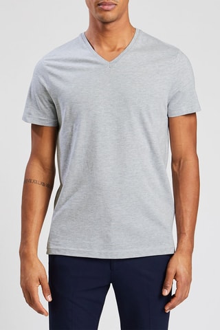 T-shirt regular - Gris chiné