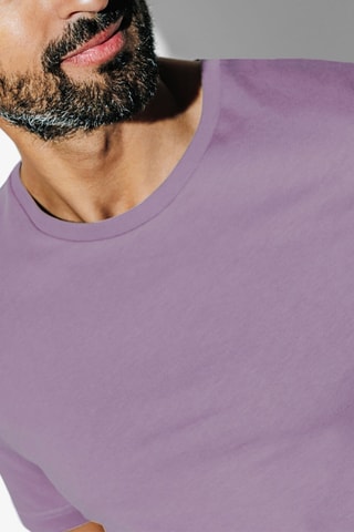 T-shirt slim en coton biologique - Violet