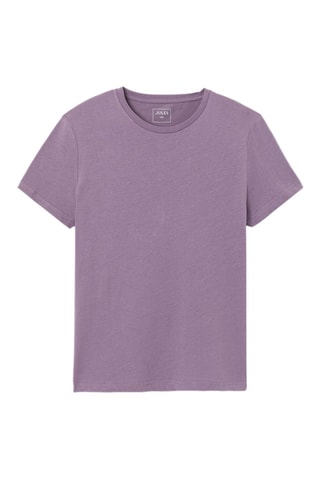 T-shirt slim en coton biologique - Violet