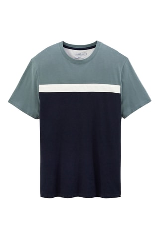 T-shirt regular en coton biologique - Vert clair