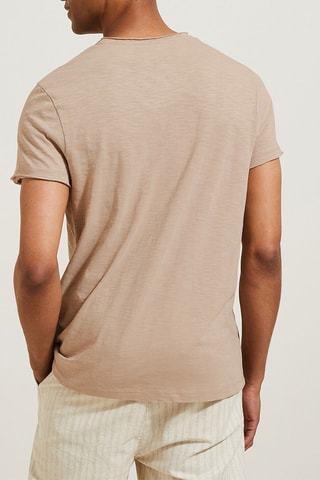 T-shirt en coton biologique - Beige