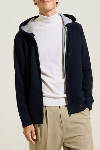 Sweat à capuche - Bleu foncé