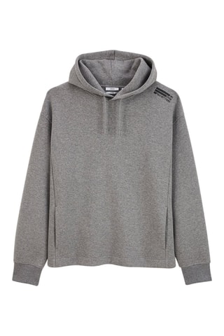 Sweat à capuche - Gris clair chiné