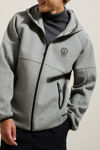 Sweat à capuche - Gris clair chiné