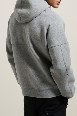 Sweat à capuche - Gris clair chiné