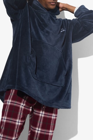 Sweat polaire à capuche - Bleu marine
