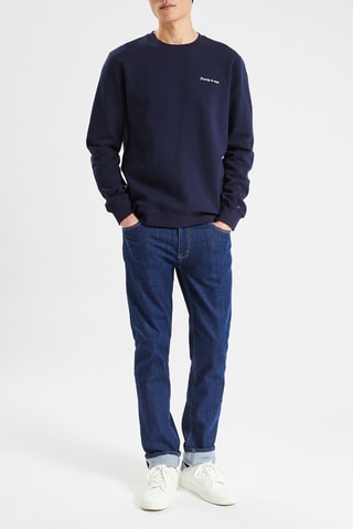 Sweat en coton biologique - Bleu