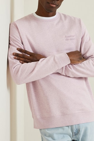 Sweat en coton biologique - Lilas