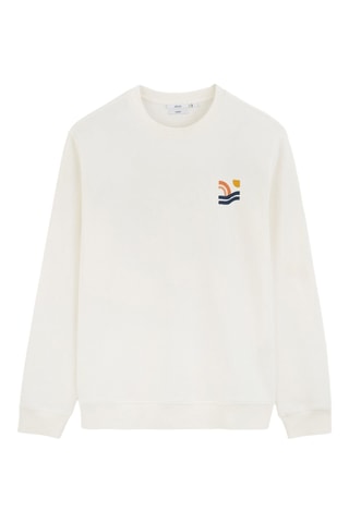 Sweat en coton biologique - Ecru