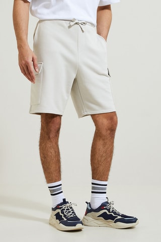 Short en molleton - Ecru