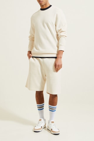 Short en molleton - Ecru