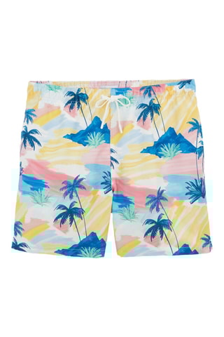 Short de bain - Jaune