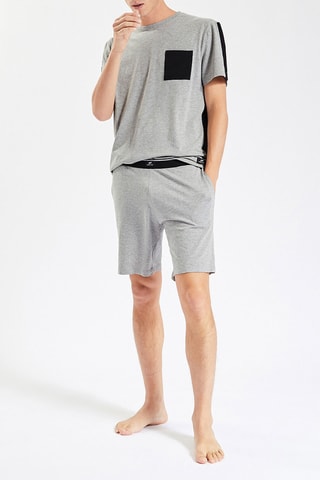 Short de pyjama - Gris chiné