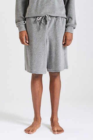 Short en velours Gris