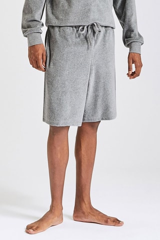 Short en velours Gris