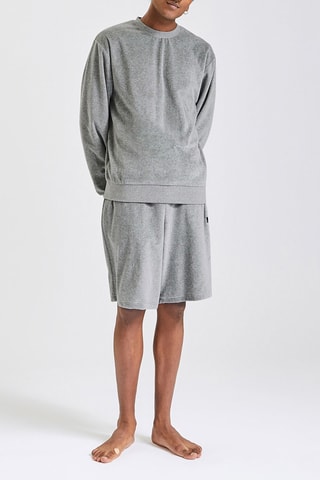 Short en velours Gris