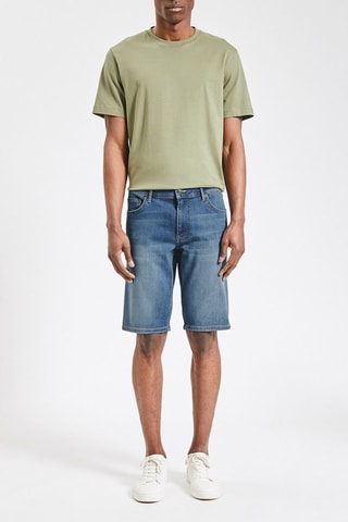 Bermuda en jean Bleu