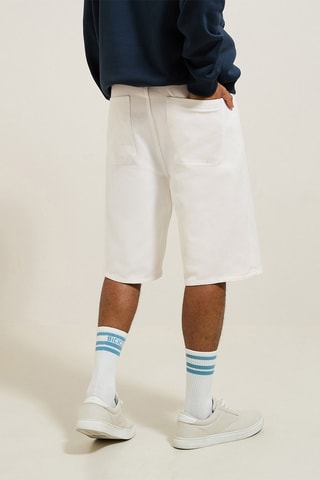 Bermuda en jean - Blanc