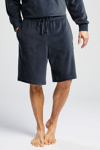 Bermuda en velours - Bleu marine