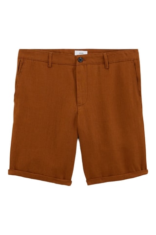 Bermuda en lin - Camel