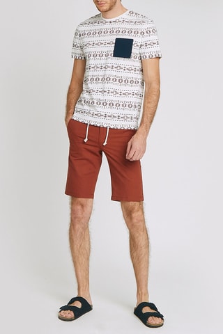 Bermuda en lin - Camel