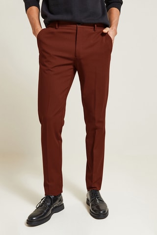 Pantalon de costume slim - Rouge foncé