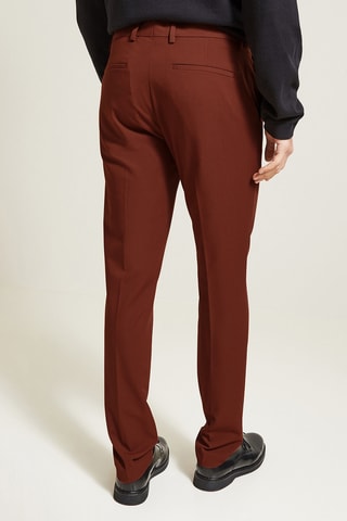 Pantalon de costume slim - Rouge foncé