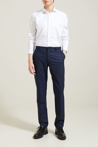 Pantalon de costume slim - Bleu