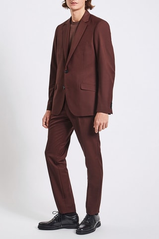 Pantalon de costume slim - Rouge