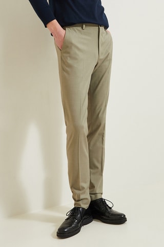 Pantalon de costume slim - Beige