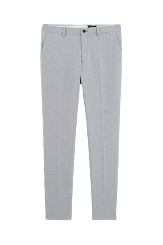 Pantalon de costume slim - Gris clair