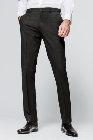 Pantalon de costume slim en laine - Anthracite