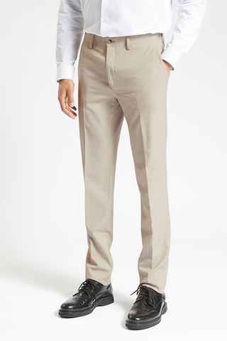Pantalon de costume slim - Beige