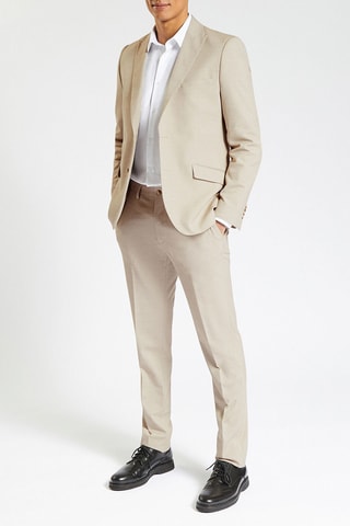 Pantalon de costume slim - Beige