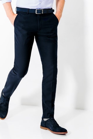 Pantalon de costume slim - Bleu marine