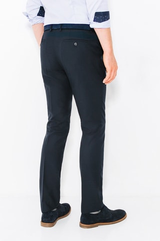 Pantalon de costume slim - Bleu marine