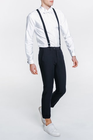 Pantalon de costume slim - Bleu marine