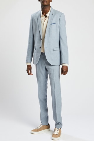 Pantalon de costume slim - Bleu