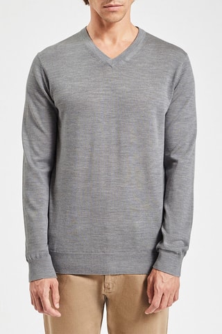 Pull en mérinos - Gris